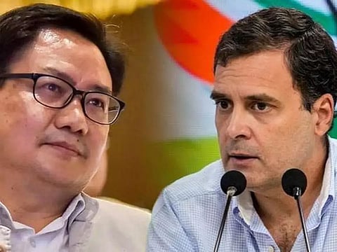 ‘No Prime Minister from OBC in Congress history’ ; Rijiju hits back at Rahul
