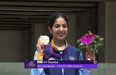 Ramita- the star of the day in the Women's 10m Air Rifle Individual section
