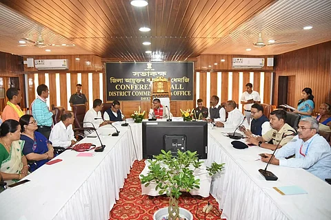 Governor Gulab Chand Kataria visits Dhemaji, takes stock of development works