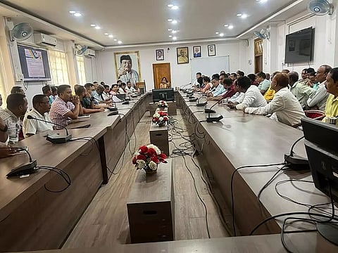Assam: Nalbari District Commissioner Varnali Deka holds meeting with puja committees