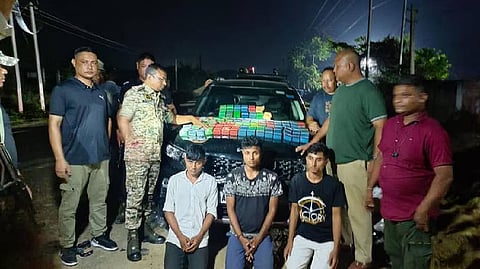 Assam: Cachar police seized 1.15 kg heroin at Kabuganj in Dholai bordering Mizoram