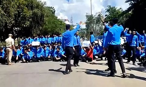 Students’ killing: Protests continue in Manipur, cars burnt, two BJP offices attacked