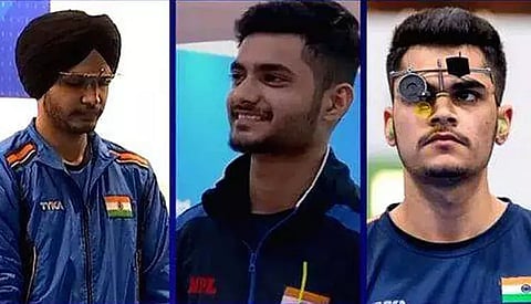 Pistol shooters bag gold in Men’s 10m Team event