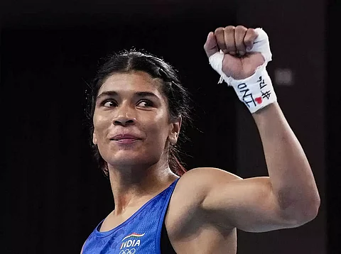 Nikhat assures medal, Olympic quota of the Women's 50kg competition