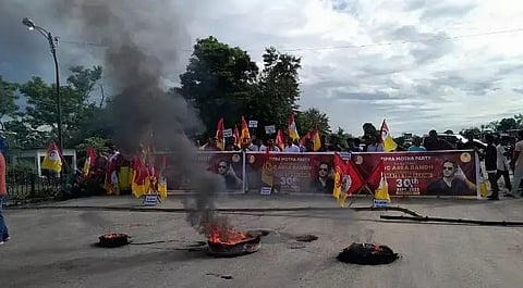 Tripura: Tipra Motha's 12-Hour Bandh Shuts Down TTAADC, Demands Constitutional Solution for Indigenous People
