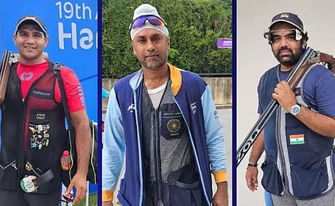 Men’s Trap team claim gold in the men's team trap event
