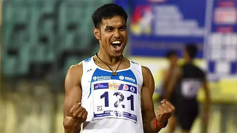Amlan finishes sixth n the men’s 200m final at the Asian Games