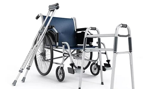 Mobility aids and prosthetics distributed at Haryana Bhavan in Guwahati