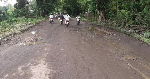 Assam: Deplorable condition of road due to negligence of PWD (R) department