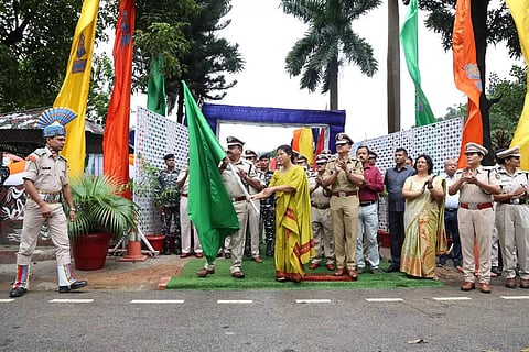 Minister Nandita Garlosa flags off ‘All Women Motorcycle Expedition’ in Guwahati