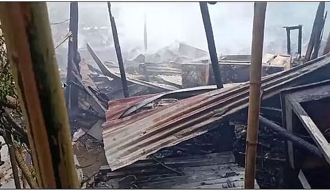 Assam: Fire Breaks Out in Sweeper Basti Locality of Biswanath