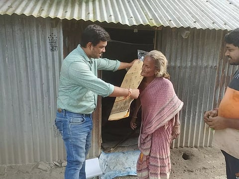 Assam: Saris, children’s garments distributed in Dhubri