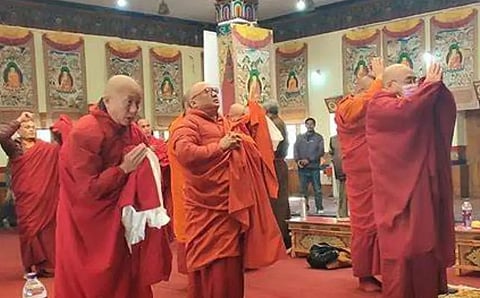 Monks from Bhutan visit Ladakh to offer prayers in monasteries