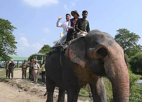 State Environment & Forest Minister Chandra Mohan Patowary reopens Pobitora Wildlife Sanctuary for tourists