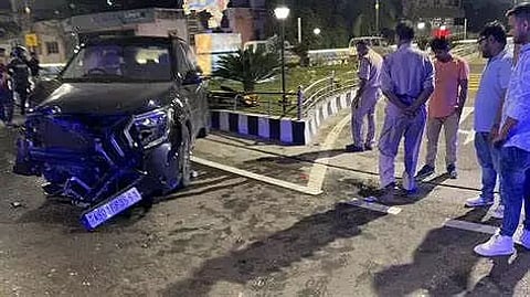 Guwahati: Accused Drunk Driver Arrested After Damaging Assam Map Structure on Shraddhanjali Flyover