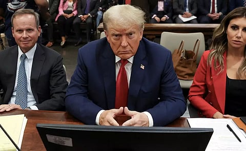 Former US President Donald Trump fined for violating gag order in civil fraud trial