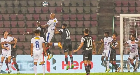 NEUFC earn full points with nail biting finish