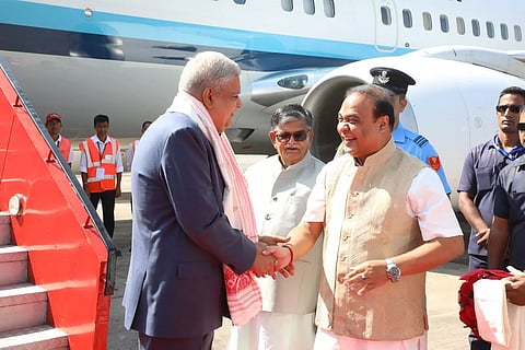 Guwahati: Vice President Jagdeep Dhankhar Arrives in the City