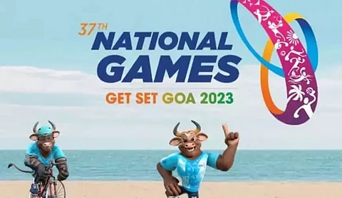 Shivangi, Nirman win silver in women 50mts free style swimming in the 37th National Games