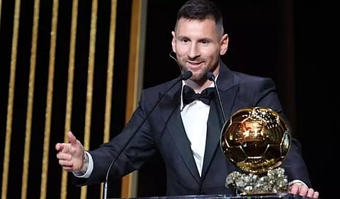 Messi dedicates his eighth Ballon d'Or to Argentina teammates, Maradona