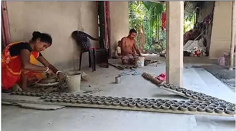 Assam: Artists Working Hard to Get Their Supplies Ready for Diwali