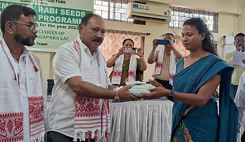 Rabi crop seeds distributed to farmers in Sonitpur district of Assam