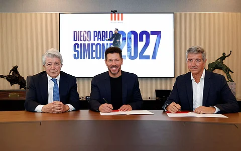 Atletico Madrid extends contract of coach Diego Simeone to 2027