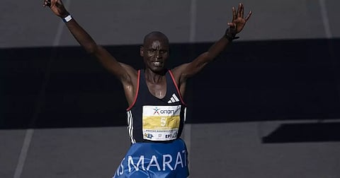 Kenya’s Edwin Kiptoo wins Athens Marathon in a course record of 2:10:34