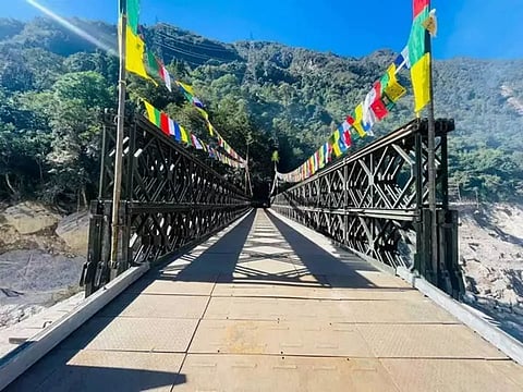 Indian Army and BRO complete Chungthang Bailey Bridge in Sikkim