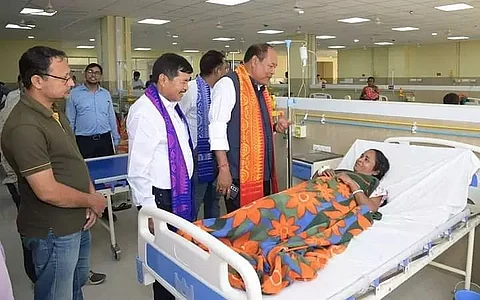 Speaker Biswajit Daimary inspects Kokrajhar Medical College and Hospital
