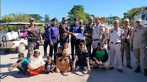 Seven Bangladeshis deported through India-Bangladesh international border in Karimganj district