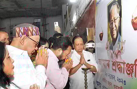 Third death anniversary of former CM Tarun Gogoi observed in Guwahati