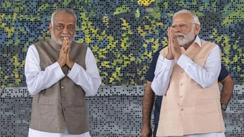 Prime Minister Narendra Modi visits Kanha Shanti Vanam in Hyderabad