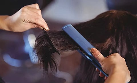 Heat styling products for hair may emit toxic gases