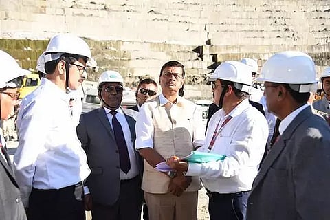 Union Minister RK Singh visits Subansiri Lower Hydroelectric Project