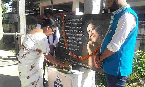 Mamoni Raisom Goswami remembered by Doomdooma Sakha Xahitya Xabha