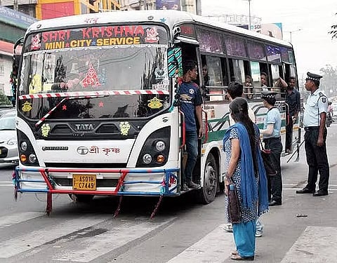 Guwahati city buses remain a major concern for traffic system