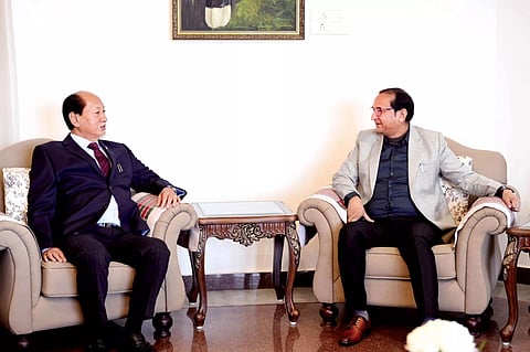 NFR GM calls on Nagaland CM Dimapur-Kohima rail connectivity projects emphasized