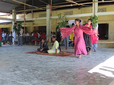 Students enact play to sensitize human elephant conflict hit villagers