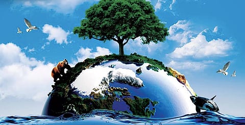 SATSAREE holding Basanta Utsav