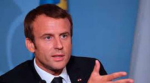 Macron defends Syria strikes in EU debate