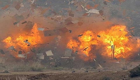 Turbine blast