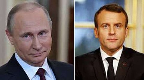 Putin, Macron call for implementing Iran n-deal