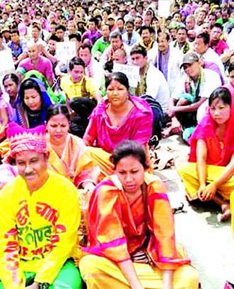 NH blockade by Bodos underway