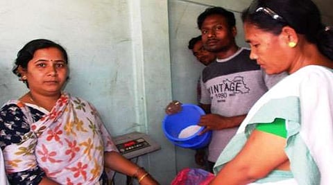 Rice and peas distributed