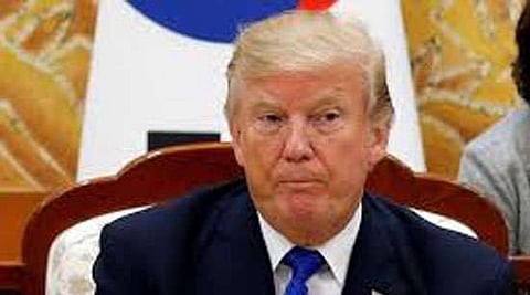 Trump discusses Korean Peninsula development with Moon, Abe