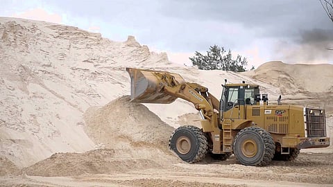 Suspension of sand mining operation