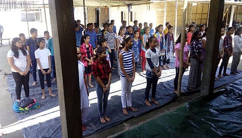 Yoga camp held at Tangla