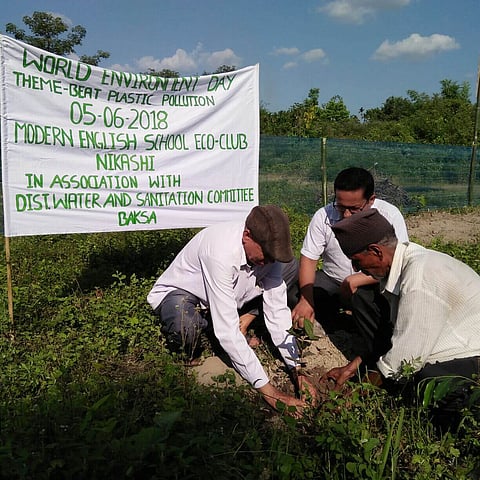 Baksa School Eco Club starts indigenous fruit micro forest