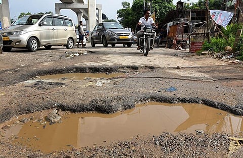 Roads inundated in Dibrugarh after shower